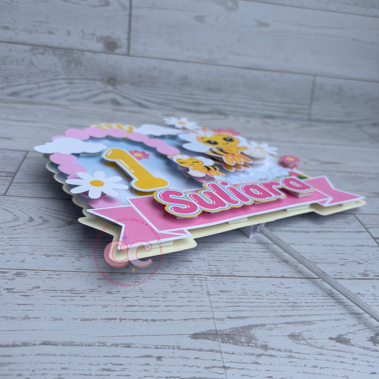 Cake Topper con efecto 3D