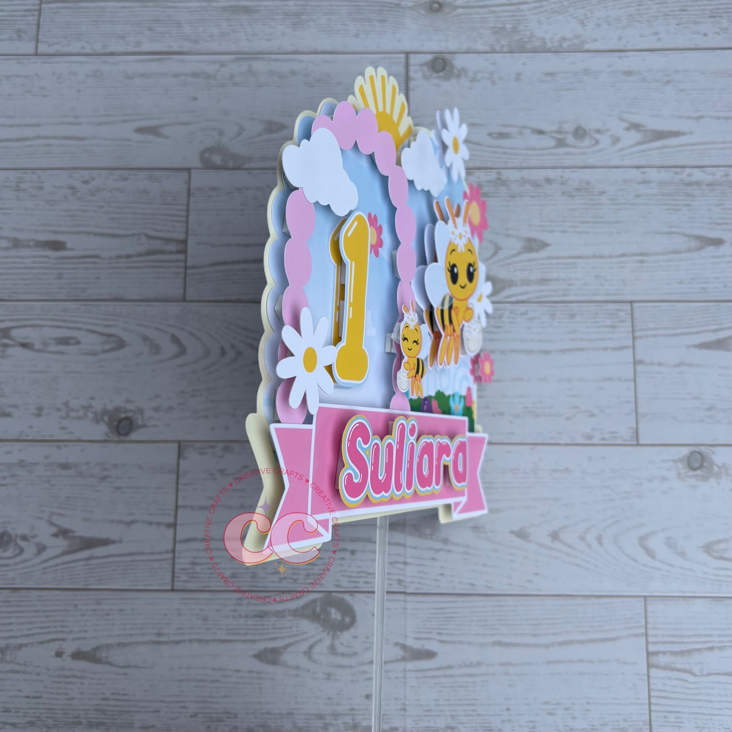 Cake Topper con efecto 3D