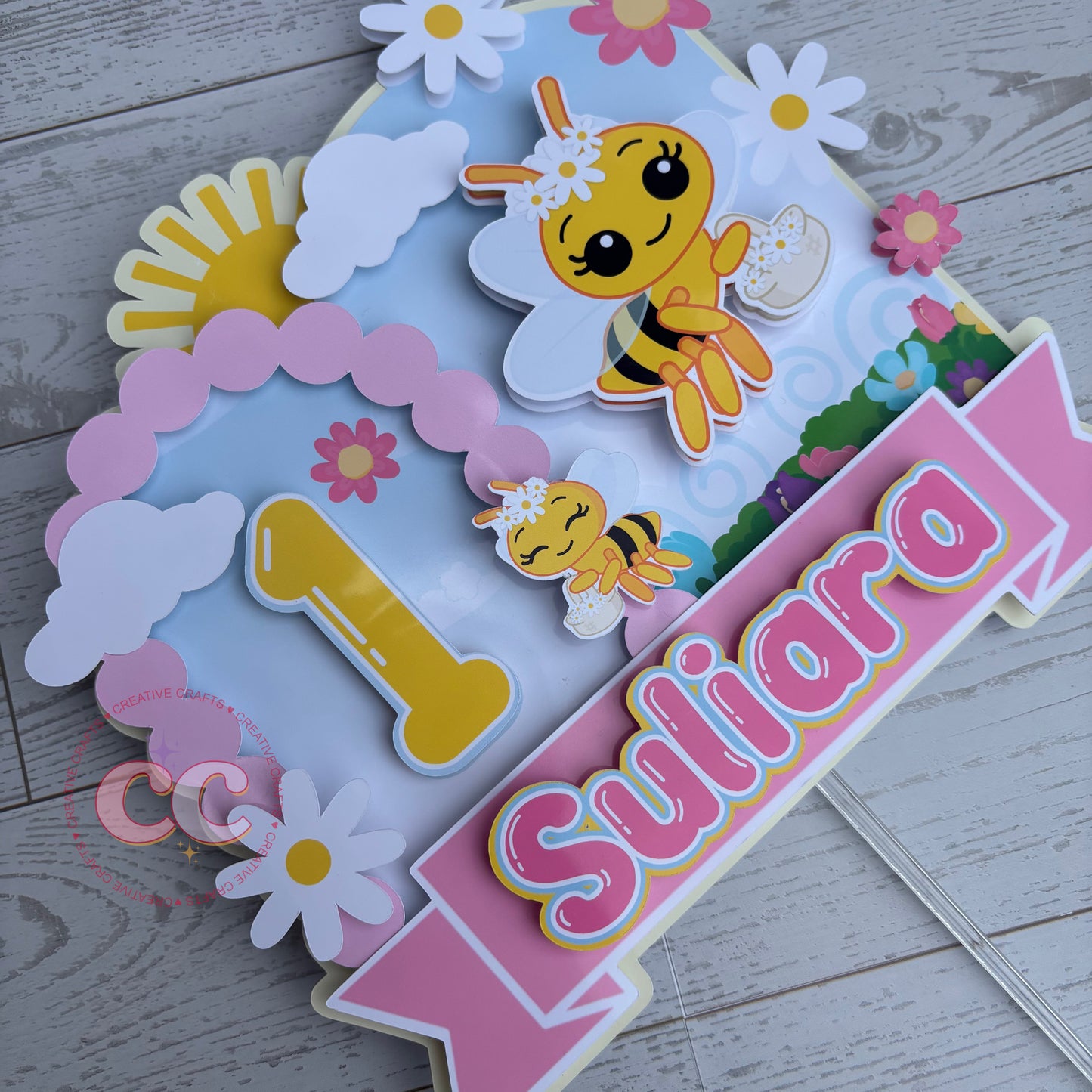 Cake Topper con efecto 3D