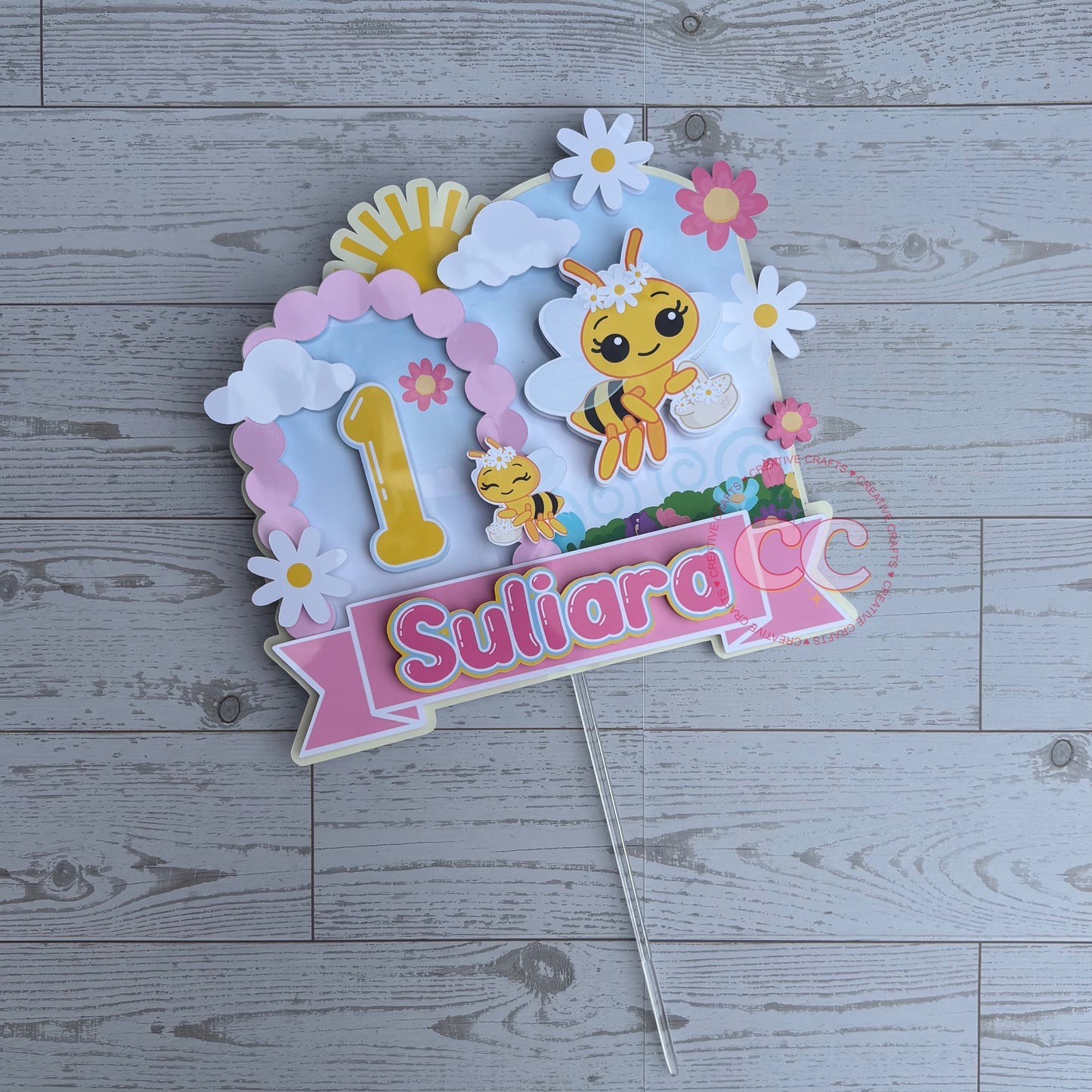 Cake Topper con efecto 3D