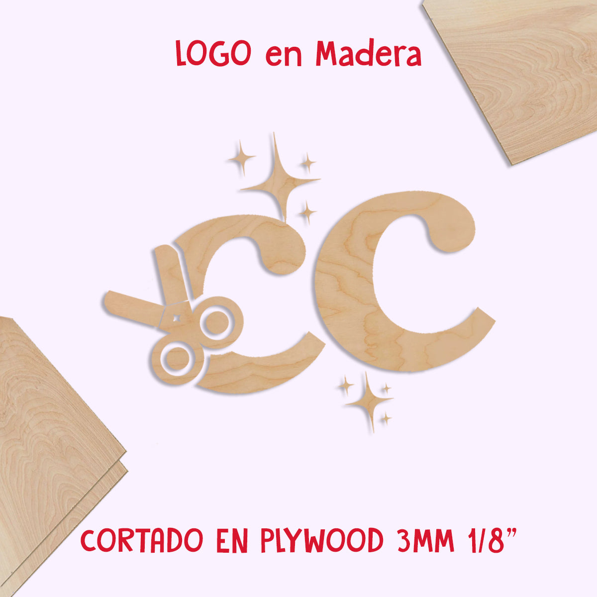 LOGO cortado en MADERA