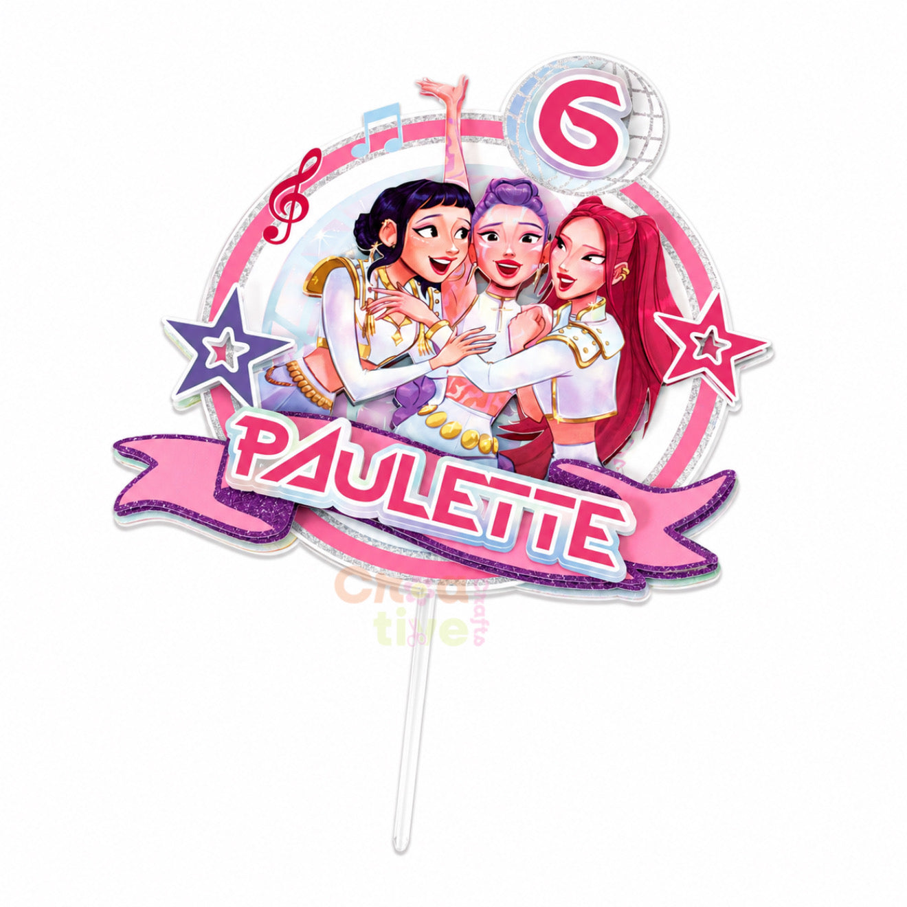 Cake Topper con efecto 3D