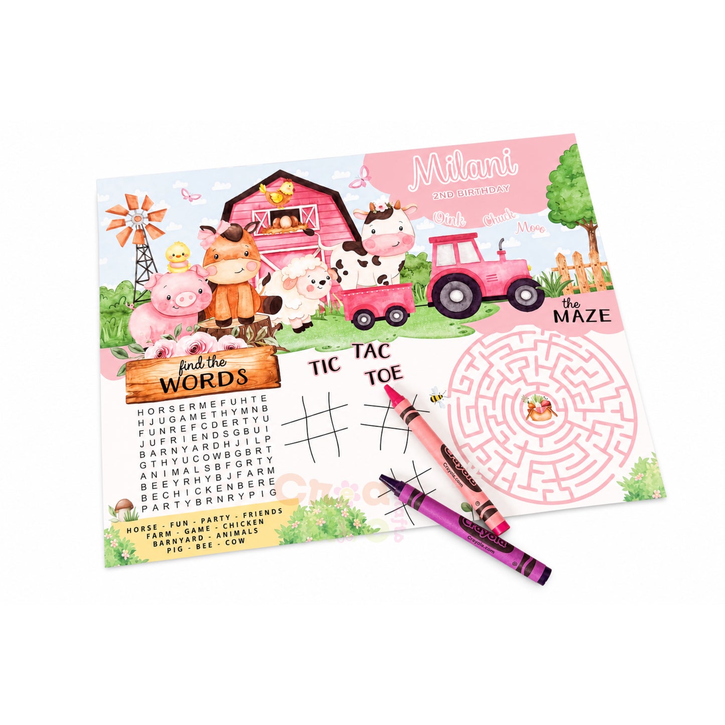 Activity Placemat