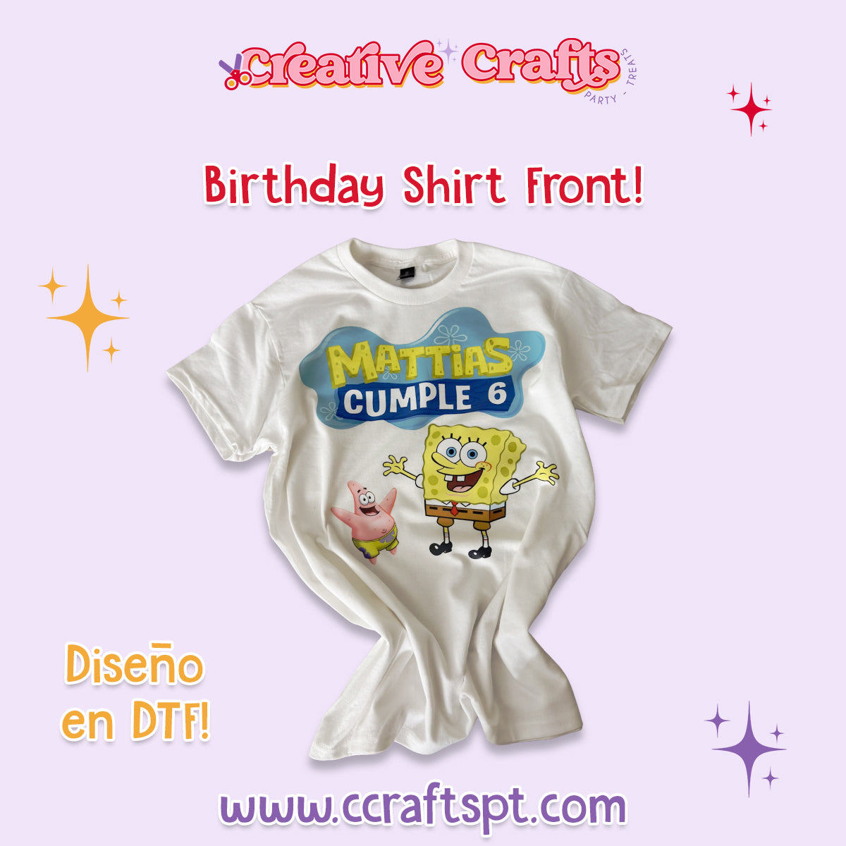 Birthday Shirt ONLY FRONT